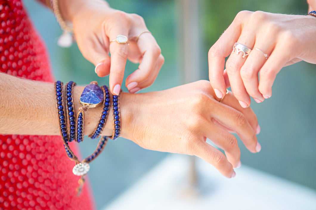Luxe Leather Wrap Bracelet