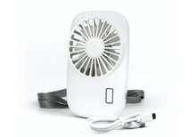 Load image into Gallery viewer, Travel Mini Personal Fan White
