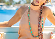 Load image into Gallery viewer, Turquoise Mala Bead Necklace
