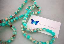 Load image into Gallery viewer, Turquoise Mala Bead Necklace
